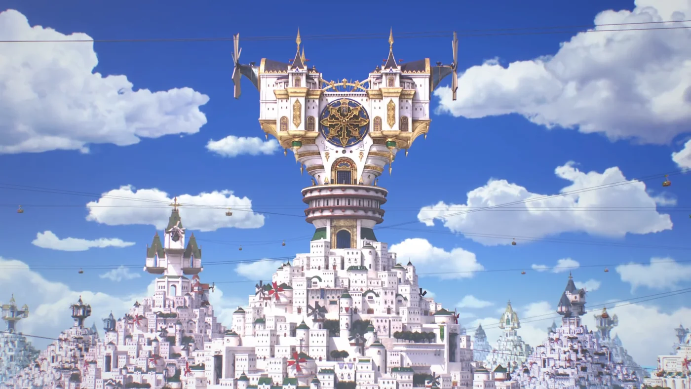 Scala ad Caelum city from Kingdom Hearts 3